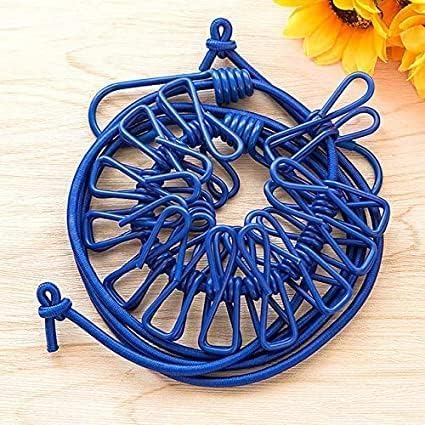 Cloth Drying Rope with Hooks