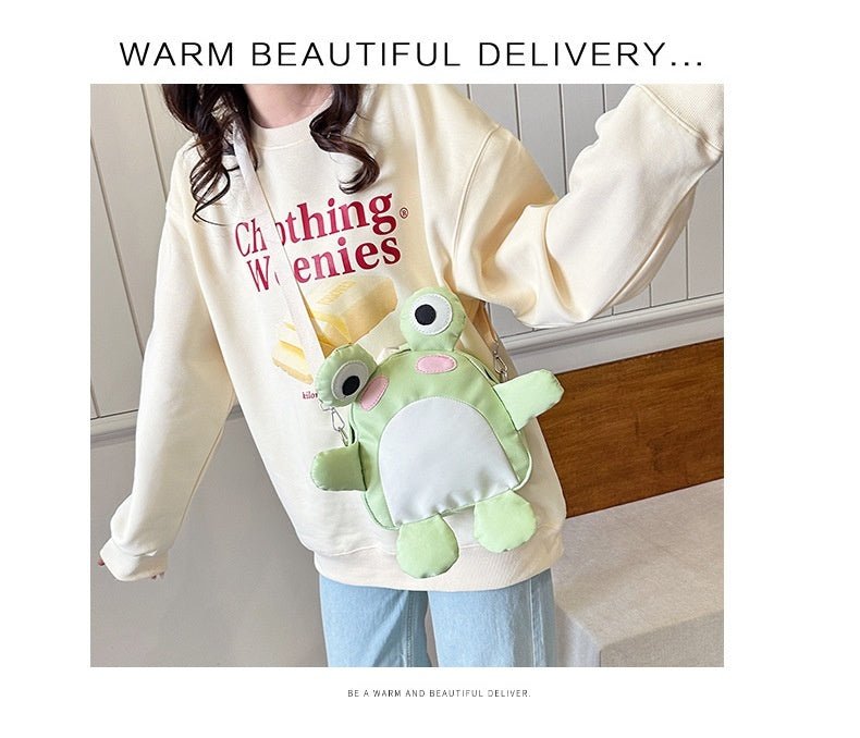 Cute Cute Cartoon Frog Backpack