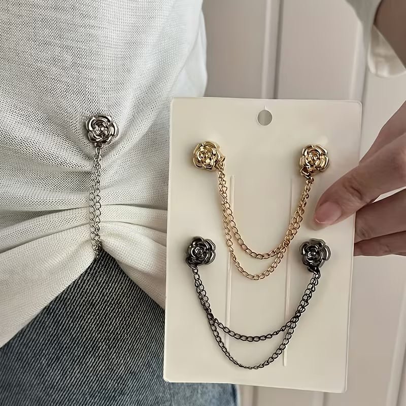 🔥2026 New Magnetic Chain Buckle for Pants Hem Fixing, Anti-Dragging, Clothing Shortening, and Decorative Hem Clips detail view