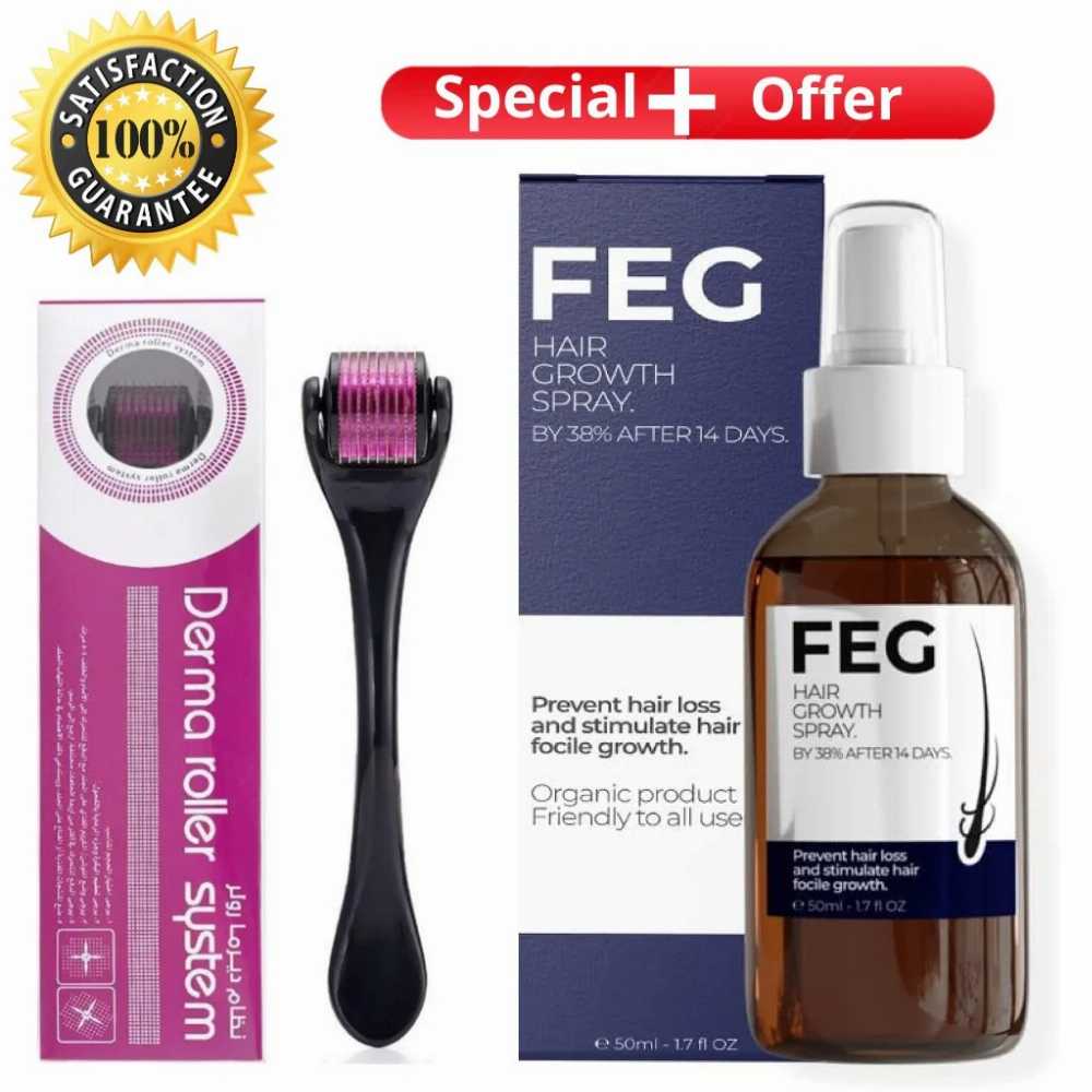 FEG Hair Growth Spray + Derma Roller