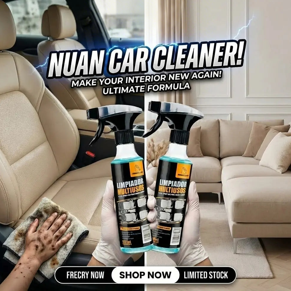 Multi-purpose Cleaning Spray - Heavy Duty Stain Remover for Car Interiors & Home Surfaces