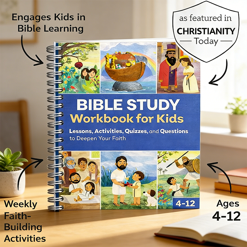 🔥Buy 2 Save 10%🔥Bible Study Workbook for Kids Notebook