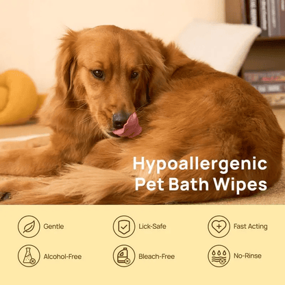 20Pcs Deodorizing Pet Glove Wipes