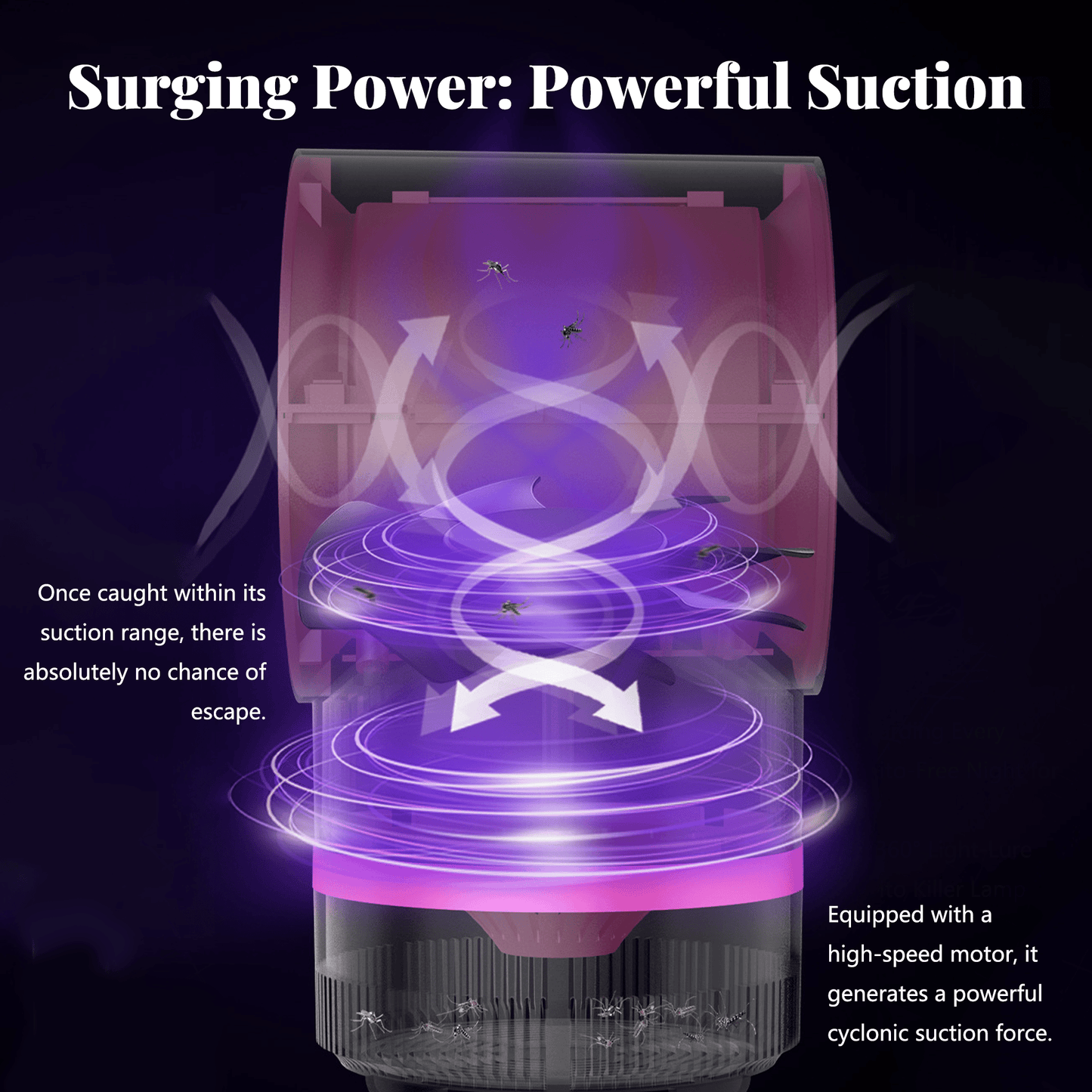 🦟 Indoor Household Mosquito Killer Lamp — Plug-in Suction-Type Mosquito Trap