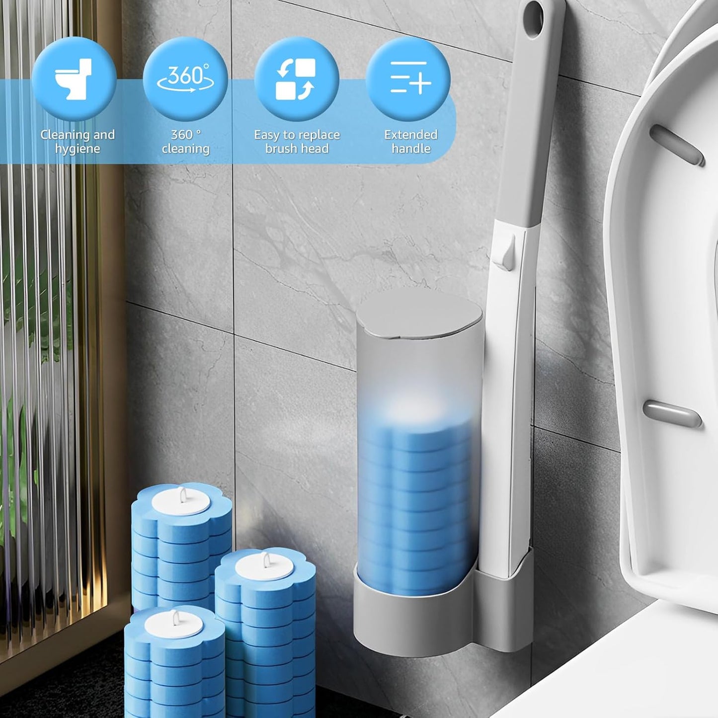 💥50K+ SOLD!🚽💦Hands-Free Cleaning Gadget🧽Disposable toilet cleaning tool💦