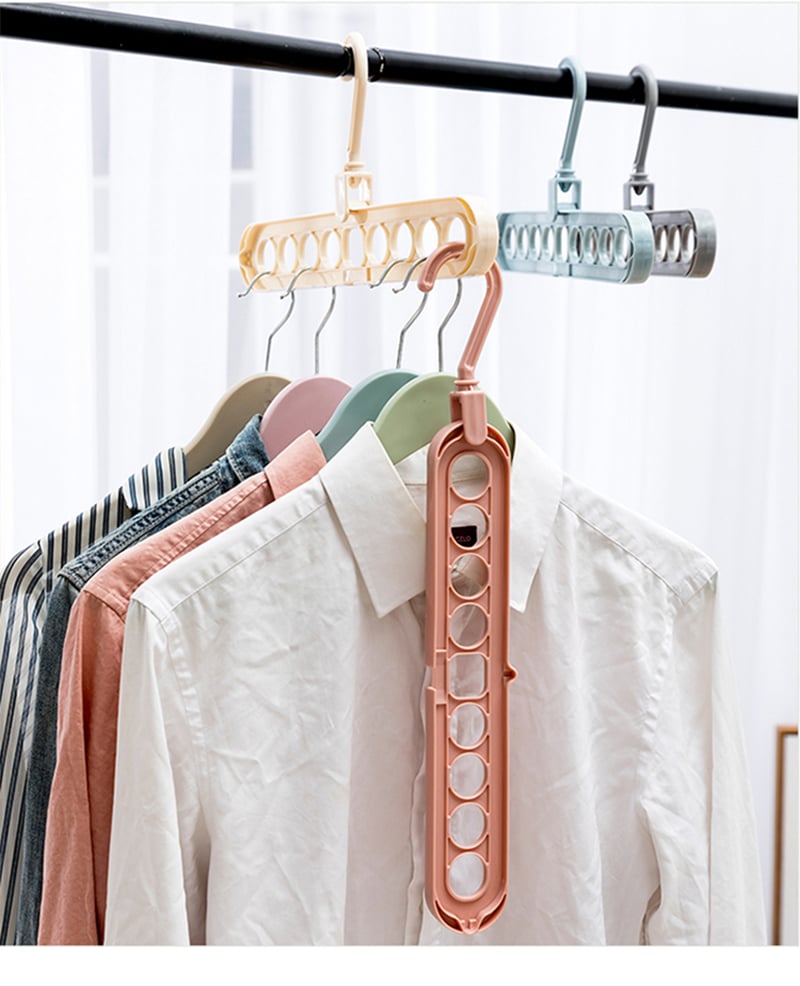 9-in-1 Space Saver! – Rotating Windproof Clothes Organizer (2pcs)