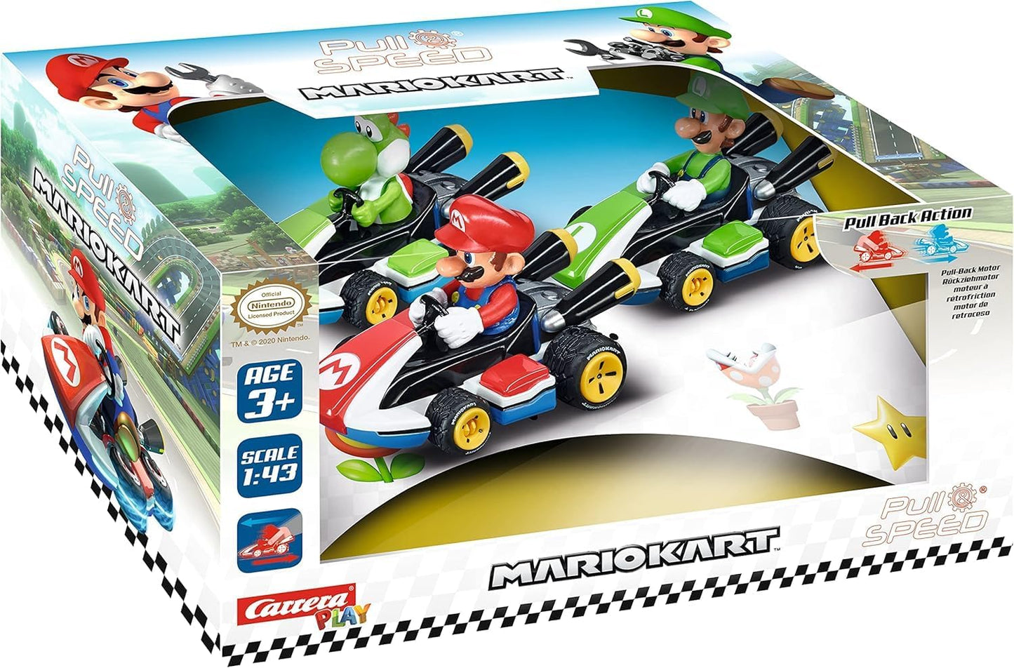 Super Mario Kart Tripple Pack : PULL N SPEED