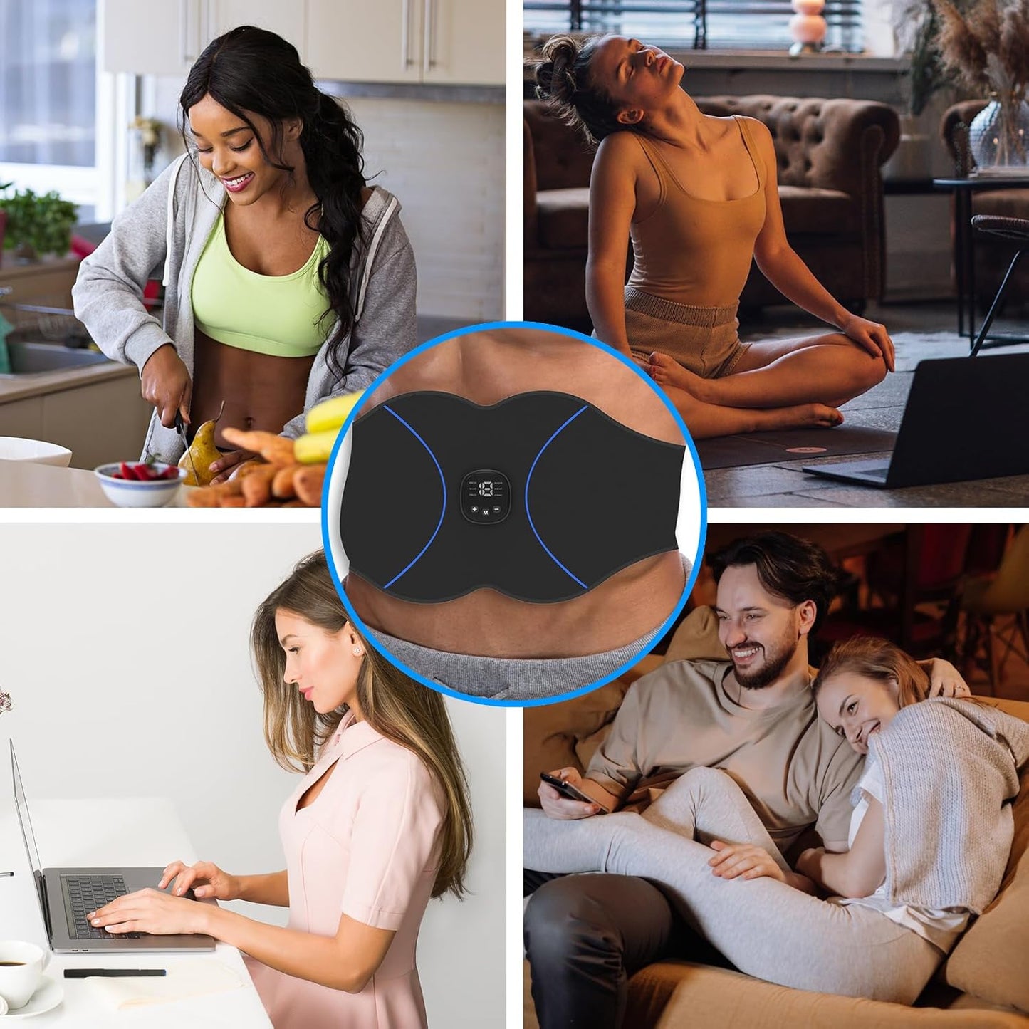 Abdominal Toning Belt Workout, ABS Stimulator