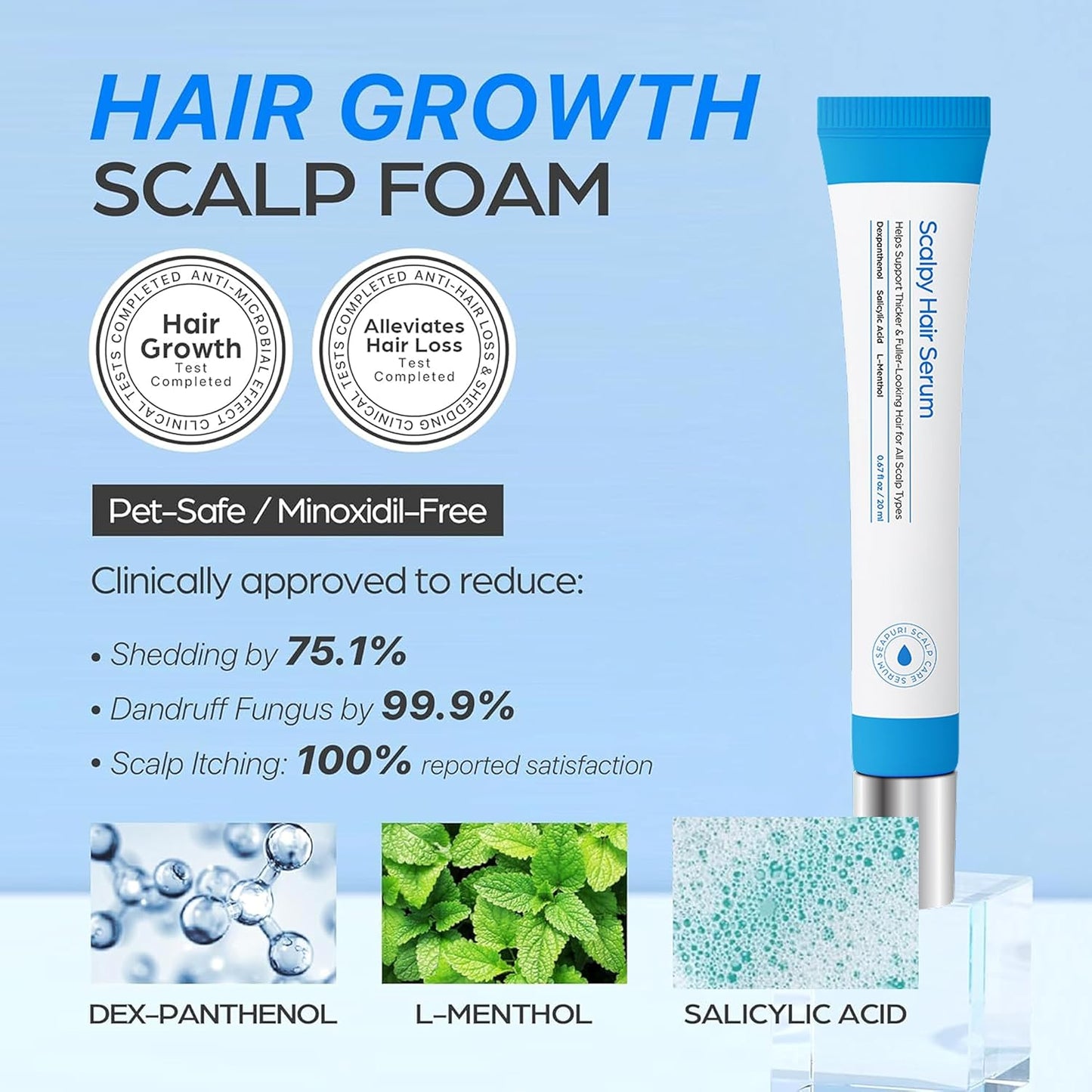 Scalpy Hair Growth Serum for Men & Women for Hair Loss & Thinning