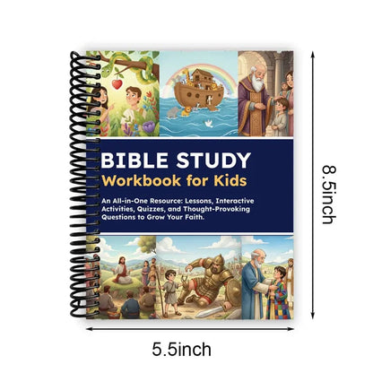 🔥Buy 2 Save 10%🔥Bible Study Workbook for Kids Notebook
