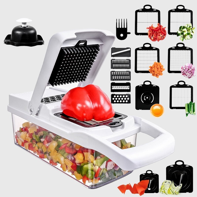 16-in-1 Premium Veggies Chopper – Effortless Vegetable & Fruit Preparation for Your Kitchen