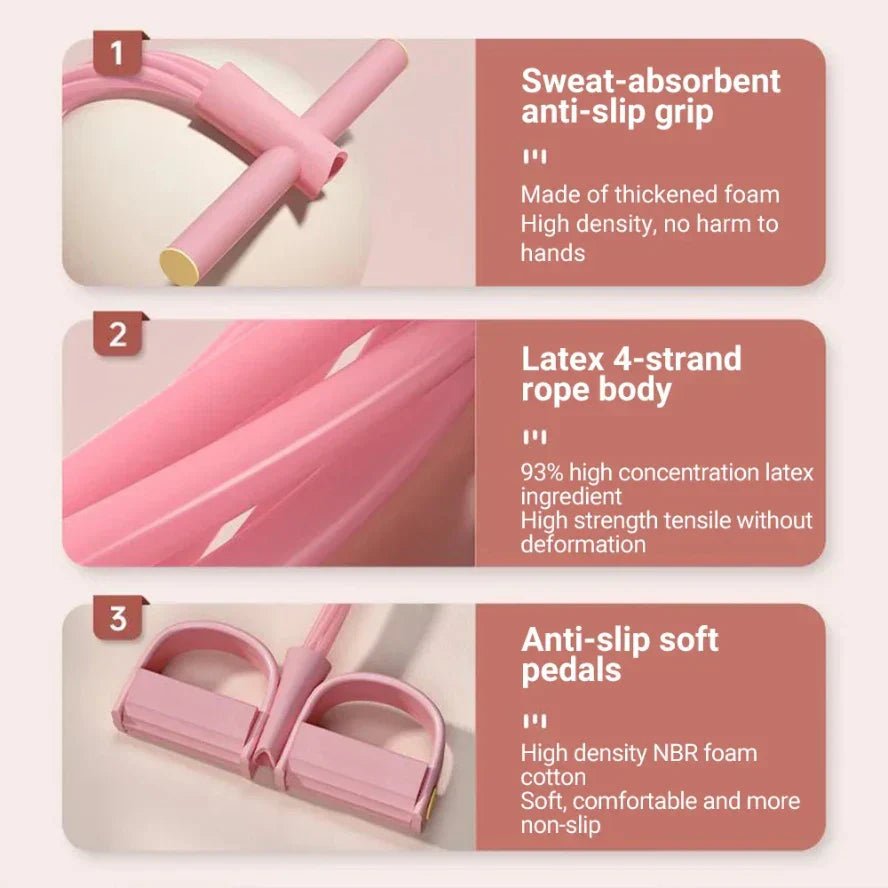 🔥Limited Time 50% Off✨6-Tube Resistance Band Multi Function Tension Rope Fitness Bands