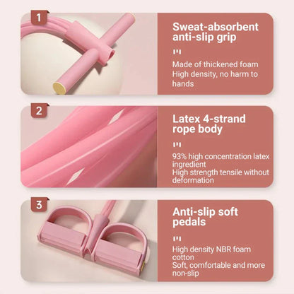 🔥Limited Time 50% Off✨6-Tube Resistance Band Multi Function Tension Rope Fitness Bands