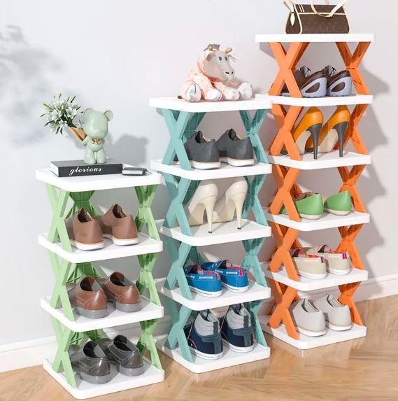 X-Shaped Shoe Rack
