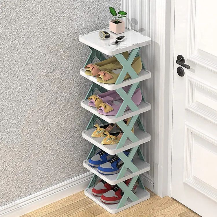 X-Shaped Shoe Rack