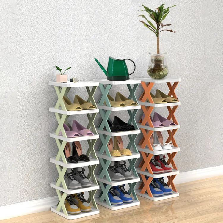 X-Shaped Shoe Rack