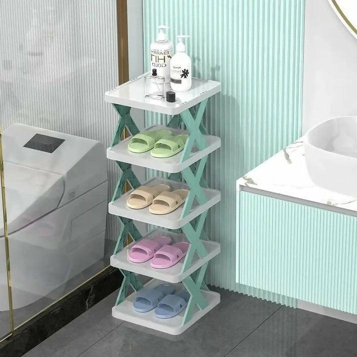 X-Shaped Shoe Rack