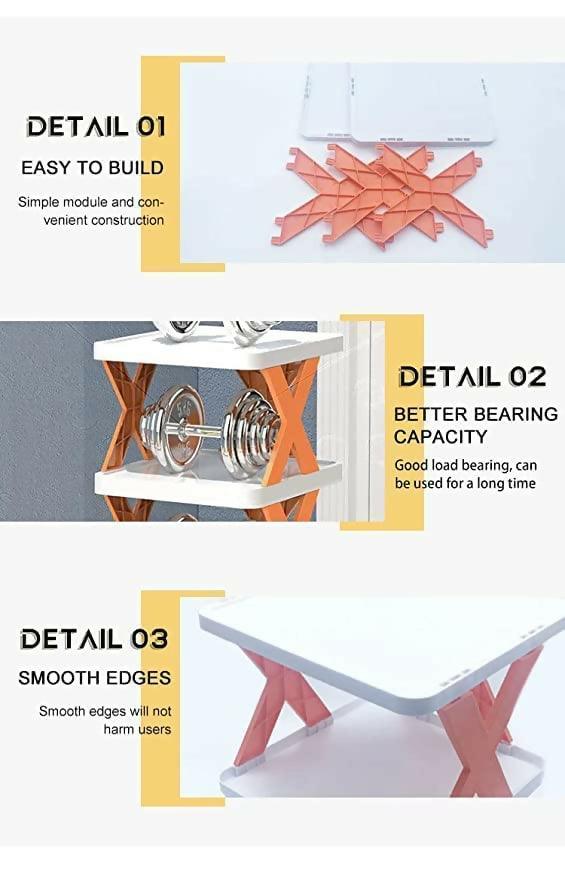 X-Shaped Shoe Rack