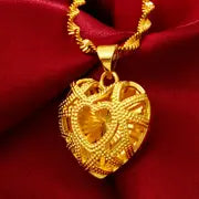 Gold 18k Heart Necklace for Women