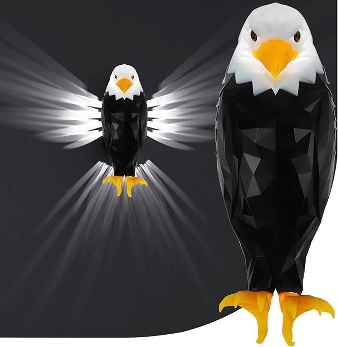 Eagle Wall Light, American Bald eagle light with Eagle Sound