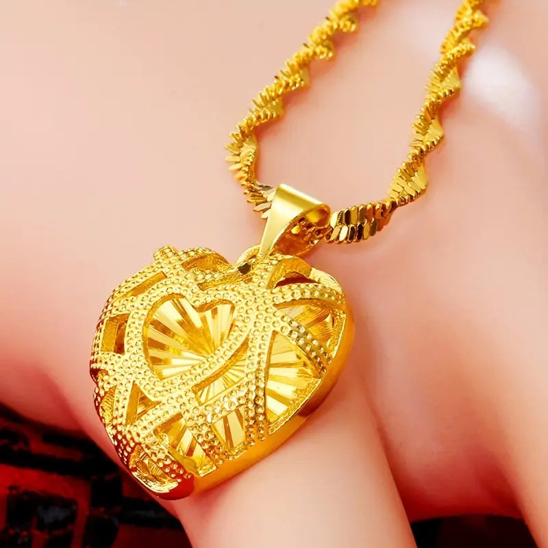 Gold 18k Heart Necklace for Women