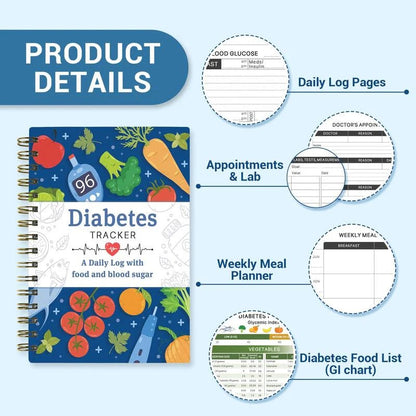 📘Buy 2 Free Shipping✨Special for Diabetes🔥Diabetes Tracker Book with Food List