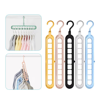 9-in-1 Space Saver! – Rotating Windproof Clothes Organizer (2pcs)