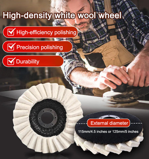 Multi-purpose Wool Felt Flap Wheel for Grinding Sanding & Surface Fine Finishing