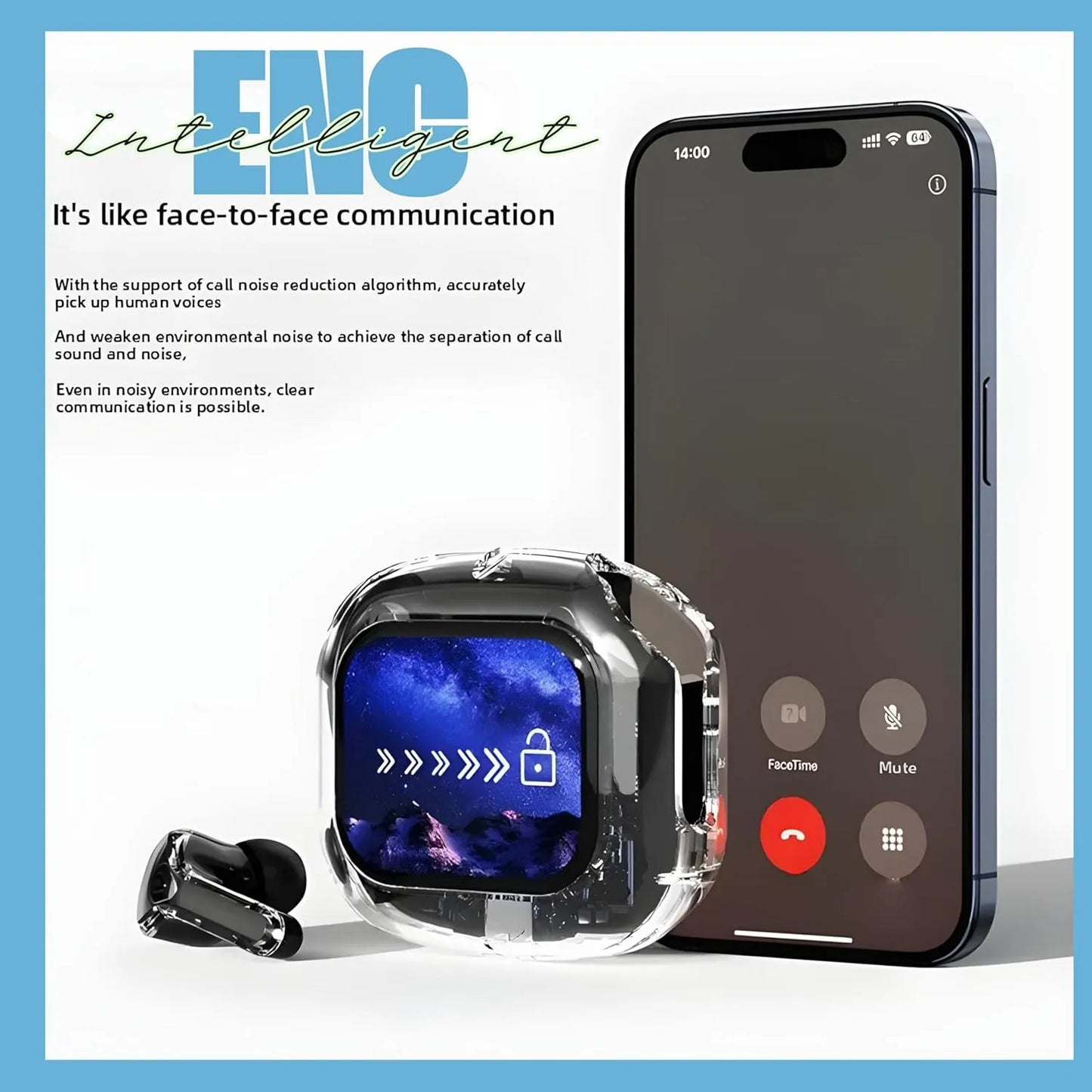 Airmax Transparent Touch Screen Earbuds